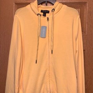 Forever 21 NWT Women’s Yellow Zip Up Hoodie